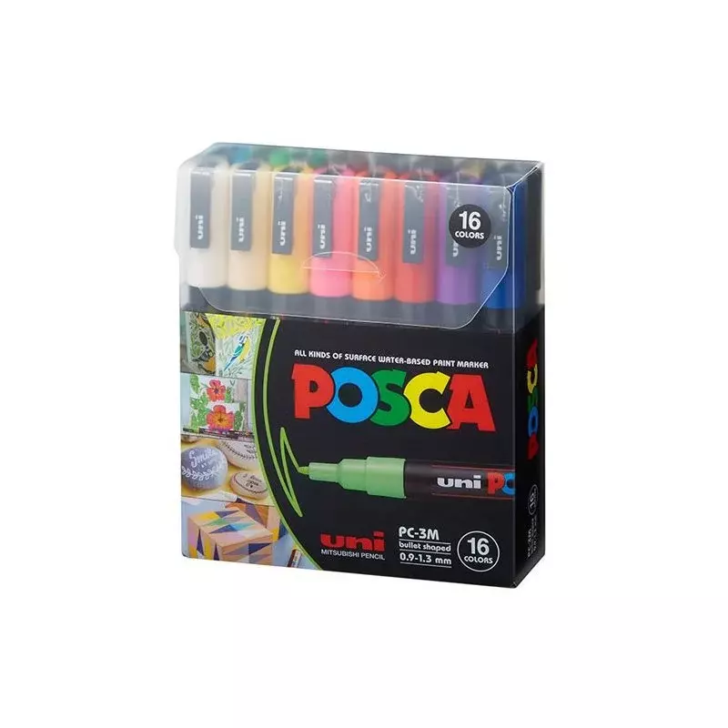 UNI POSCA MARKER - SET 16 3M UNI POSCA MARKER - SET 16 3M