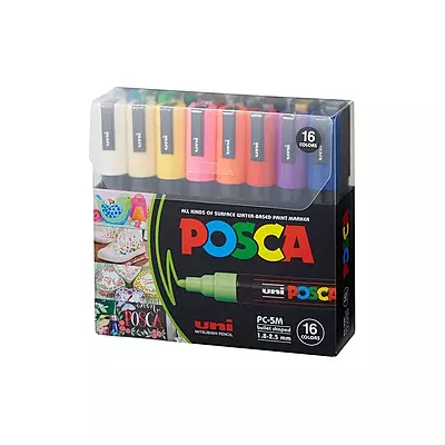 UNI POSCA MARKER - SET 16 5M