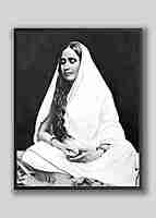 Holy Mother Sri Sarada Devi Photo - Looking downwards