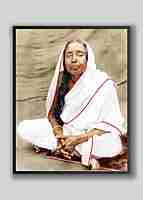 Holy Mother Sri Sarada Devi - Seated on Asana - Photo
