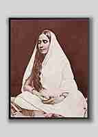 Holy Mother Sri Sarada Devi Photo - Looking downwards