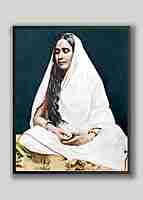 Holy Mother Sri Sarada Devi Photo - Looking downwards