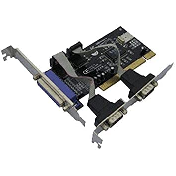 PCI 2 x DB9 (Serial, RS232) & 1 x DB25 (LPT1 Parallel) Ports PCI Card with Chipset Network Interface Card  (Black) PCI 2 x DB9 (Serial, RS232) & 1 x DB25 (LPT1 Parallel) Ports PCI Card with Chipset Network Interface Card  (Black)