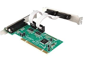 PCI 2 x DB9 (Serial, RS232) & 1 x DB25 (LPT1 Parallel) Ports PCI Card with Chipset Network Interface Card  (Black) PCI 2 x DB9 (Serial, RS232) & 1 x DB25 (LPT1 Parallel) Ports PCI Card with Chipset Network Interface Card  (Black)