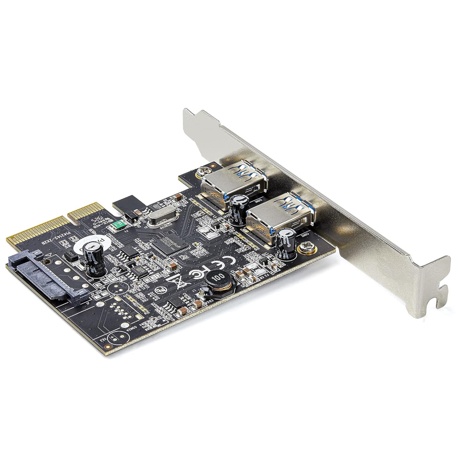 PCI Express Card with 2 USB 3.0 Ports – Up to 5 Gbps Speed, PCI-E Network Interface Card (Black) PCI Express Card with 2 USB 3.0 Ports – Up to 5 Gbps Speed, PCI-E Network Interface Card (Black)