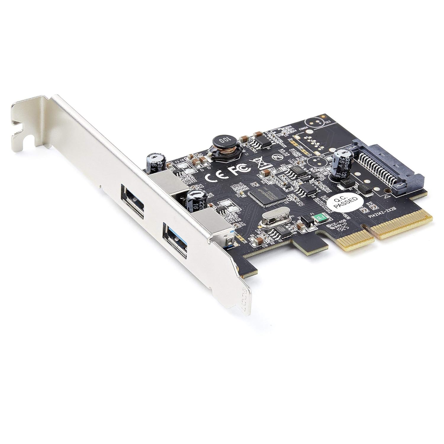 PCI Express Card with 2 USB 3.0 Ports – Up to 5 Gbps Speed, PCI-E Network Interface Card (Black) PCI Express Card with 2 USB 3.0 Ports – Up to 5 Gbps Speed, PCI-E Network Interface Card (Black)
