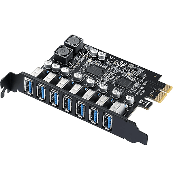 Zigdeal PCI-E to 7-Port USB 3.0 Expansion Card – High-Speed USB Adapter for Desktop PC