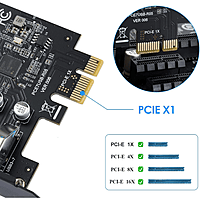 Zigdeal PCI-E to 7-Port USB 3.0 Expansion Card – High-Speed USB Adapter for Desktop PC