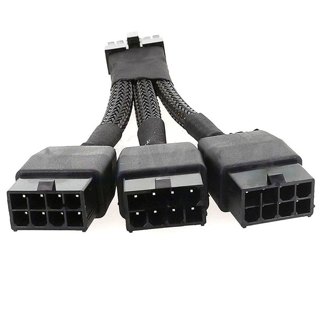 PCIe 5.0 GPU 16 pin (12+4) to PCIe 8 Pin Power Cable (10cm) PCIe 5.0 GPU 16 pin (12+4) to PCIe 8 Pin Power Cable (10cm)