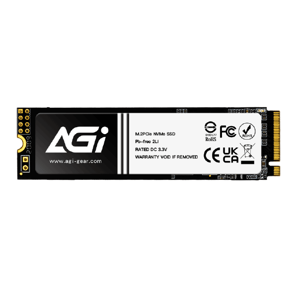 AGI PCIe NVMe M.2 SSD, Gen4x4, 3D TLC NAND, Heatsink, 4770/2890MB/s, AI818-1 TB