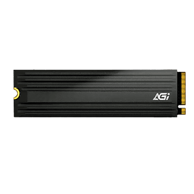 AGI PCIe NVMe M.2 SSD, Gen4x4, DRAM Cache, 3D NAND, Heat Sink, 7420/5100MB/s, AI838-1 TB AGI PCIe NVMe M.2 SSD, Gen4x4, DRAM Cache, 3D NAND, Heat Sink, 7420/5100MB/s, AI838-1 TB