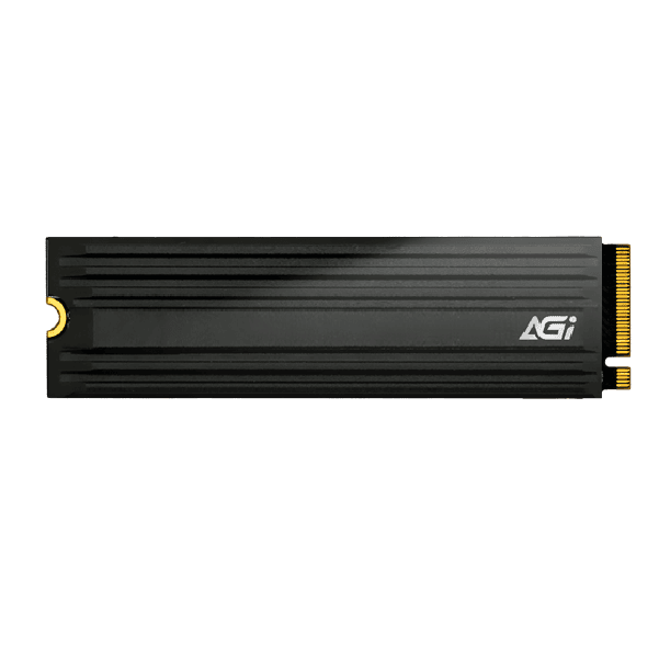 AGI PCIe NVMe M.2 SSD, Gen4x4, DRAM Cache, 3D NAND, Heat Sink, 7420/5100MB/s, AI838-1 TB