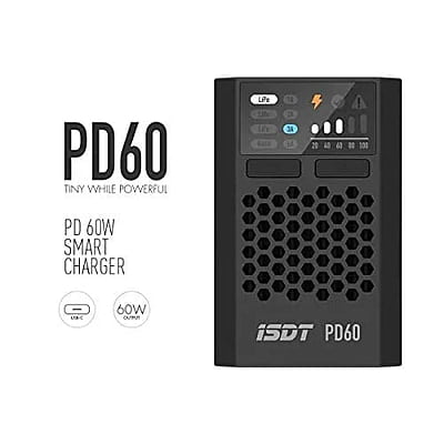 ISDT PD60 60W/6A 1-4s LiPo Balance Charger ISDT PD60 60W/6A 1-4s LiPo Balance Charger