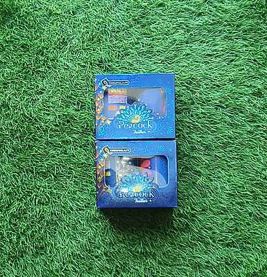 PEACOCK FEATHER FOUNTAIN (2PCS)