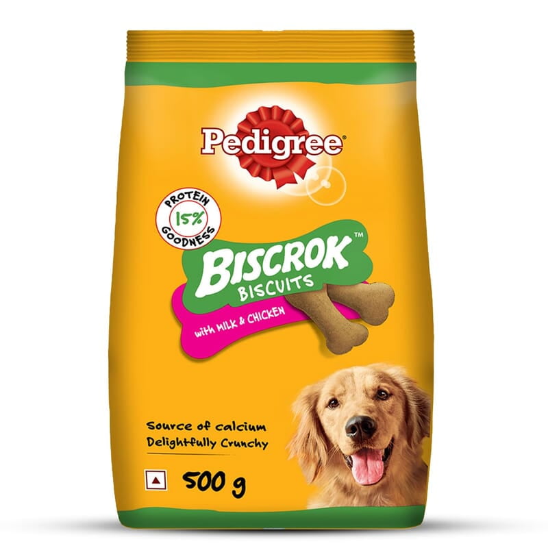 Pedigree Biscrock Milk and Chicken Biscuits for Dogs