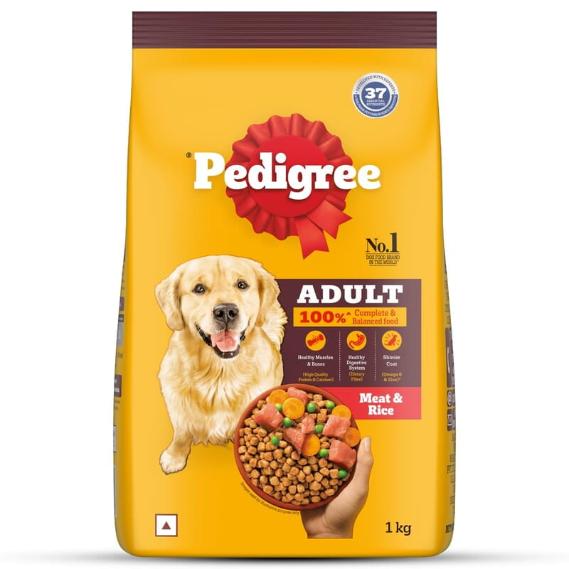 Pedigree Meet and Rice Adult Dog Dry Food