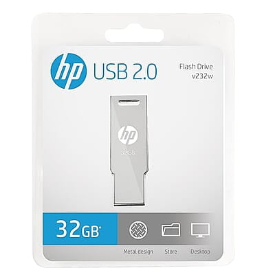2307SR-06-10 Pendrive HP Flash Drive V232W USB 2.0 Pen Drive (32 GB, Silver)