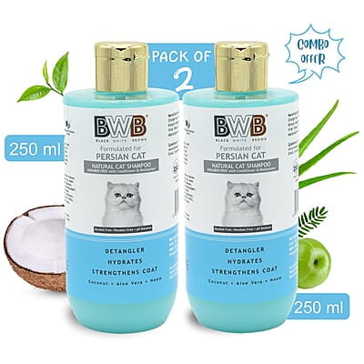 BWB PERSIAN CAT SHAMPOO_COMBO PACK_250ML+250ML BWB PERSIAN CAT SHAMPOO_COMBO PACK_250ML+250ML