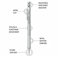 PENTEL MECH PENCIL - 513 0.3 GRAPH GEAR PENTEL MECH PENCIL - 513 0.3 GRAPH GEAR