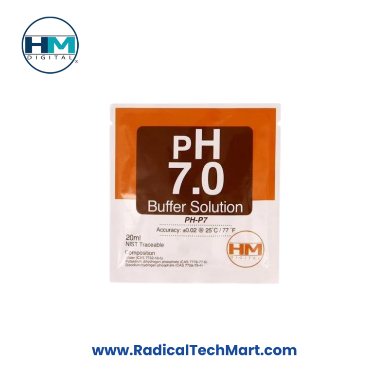 HM Digital PH-P7 20ml pH 7.0 Calibration Buffer Sachet