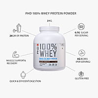 PHD POWDER 100% WHEY BELGIAN CHOC 2KG