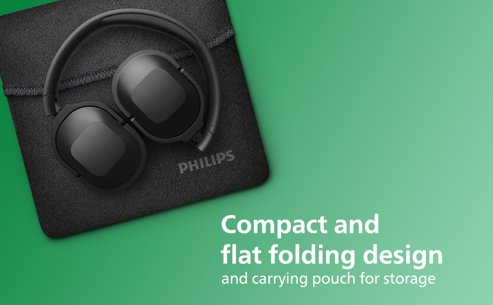 Philips Audio TAH6506BK/00 Slim & Lightweight Bluetooth Wireless Over Ear Headphones with Active Noise Cancellation Philips Audio TAH6506BK/00 Slim & Lightweight Bluetooth Wireless Over Ear Headphones with Active Noise Cancellation