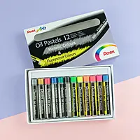 PENTEL OIL PASTEL FLUO&METALLIC 12 CLR PHN MF12 PENTEL OIL PASTEL FLUO&METALLIC 12 CLR PHN MF12