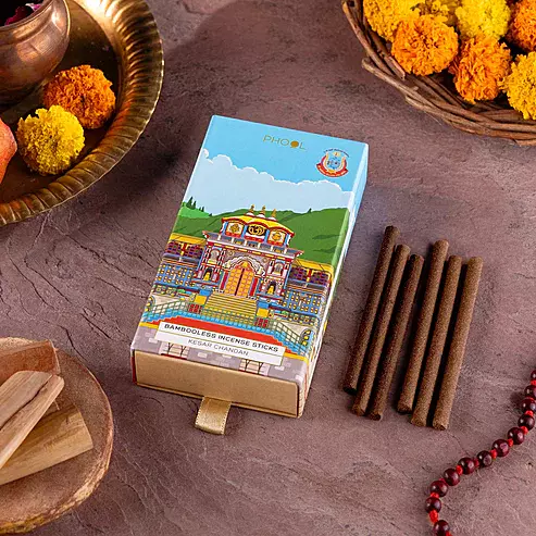 Phool KESAR CHANDAN Bambooless Incense Sticks