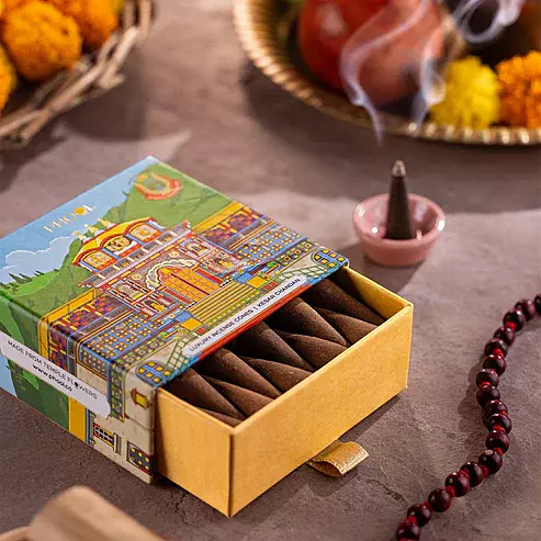 Phool KESAR CHANDAN Incense Cones