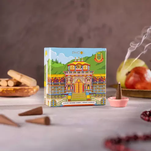 Phool KESAR CHANDAN Incense Cones
