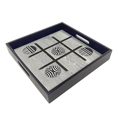 GEOMETRIC CIRCLE TRAY 10"X10"