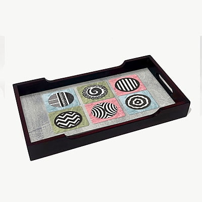 GEOMETRIC CIRCLE TRAY 12" x 6.5"