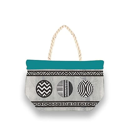 GEOMETRIC CIRCLE ROLL DOWN BAG
