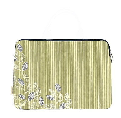 LEAF GREEN STRIPE LAPTOP SLEEVE