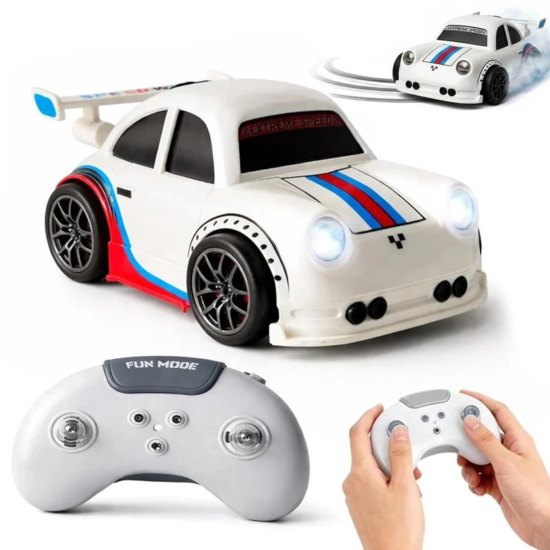 Mini RC Drift Car for Kids - White or black color