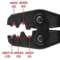 Terminal Crimping Tool HS-16 Use for 1.5-16 mm² (15-5AWG)