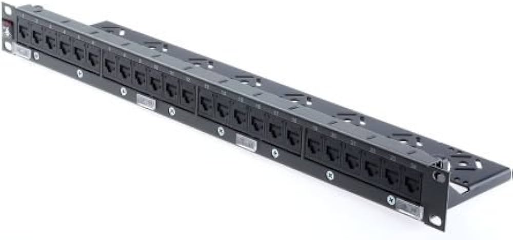 Molex Cat 6 24 Port Patch Panel Loaded 1U