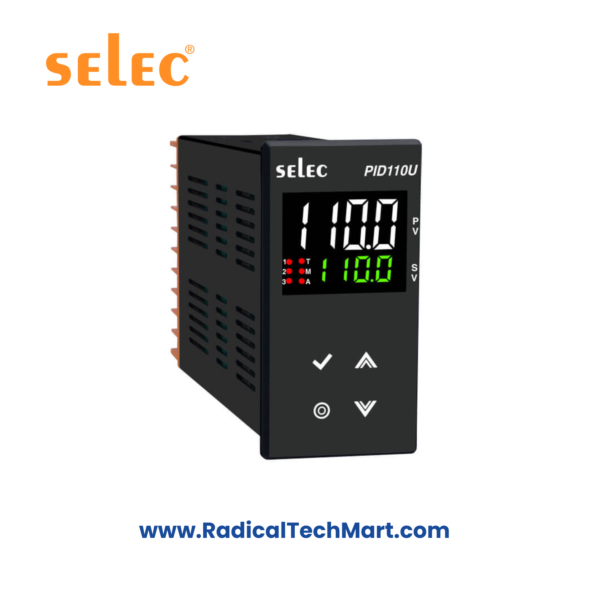 Selec PID110-U Universal PID Controller with Dual Display and RS485 Communication