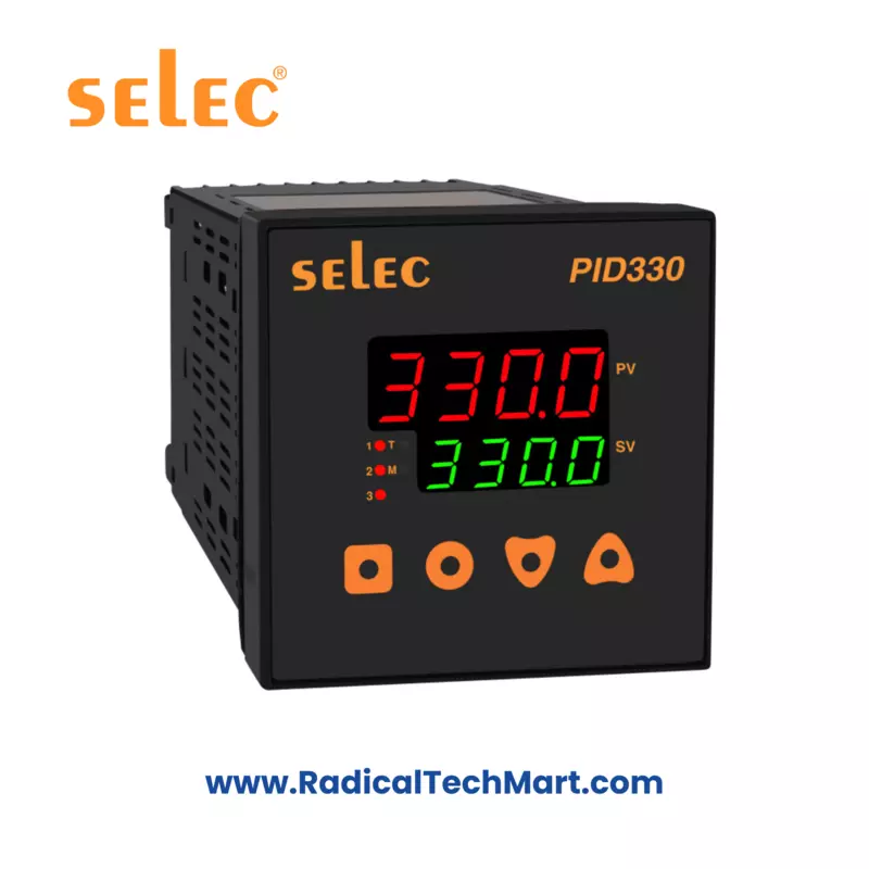 Selec PID330 Advanced PID Temperature Controller with Universal Input, Relay & Analog Output
