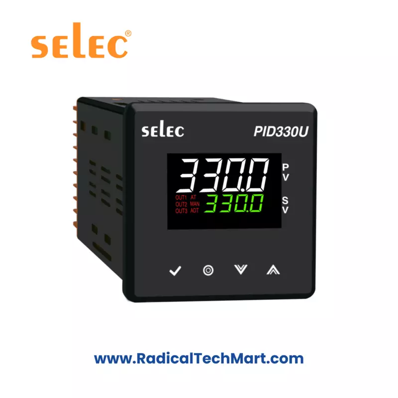 Selec PID330-U Universal PID Controller with Dual Display and Ramp Soak