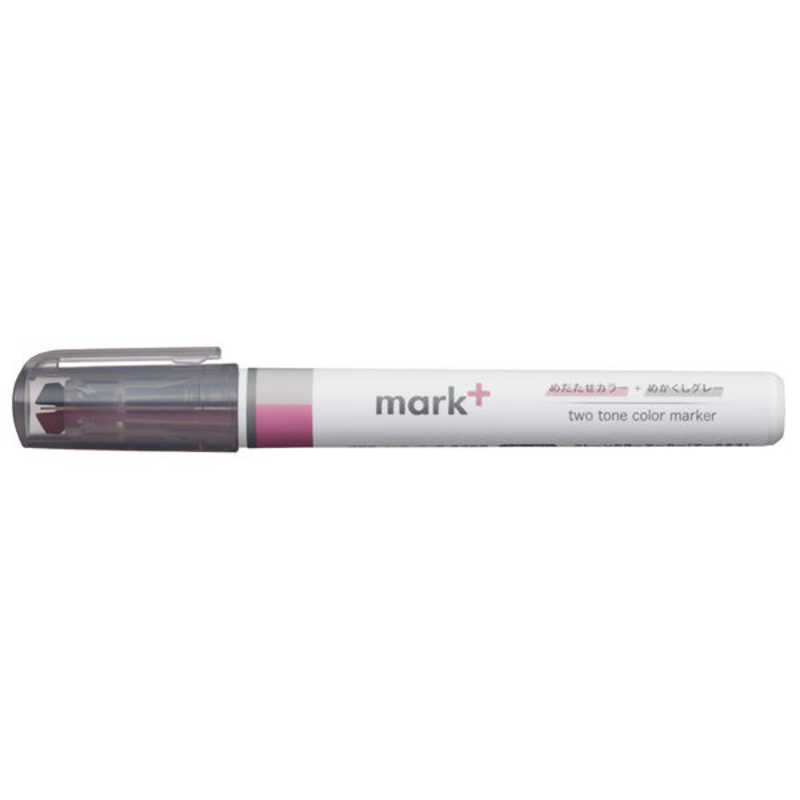 Kokuyo Highlighter Pen 2 Tone Mark Plus Gray Pink