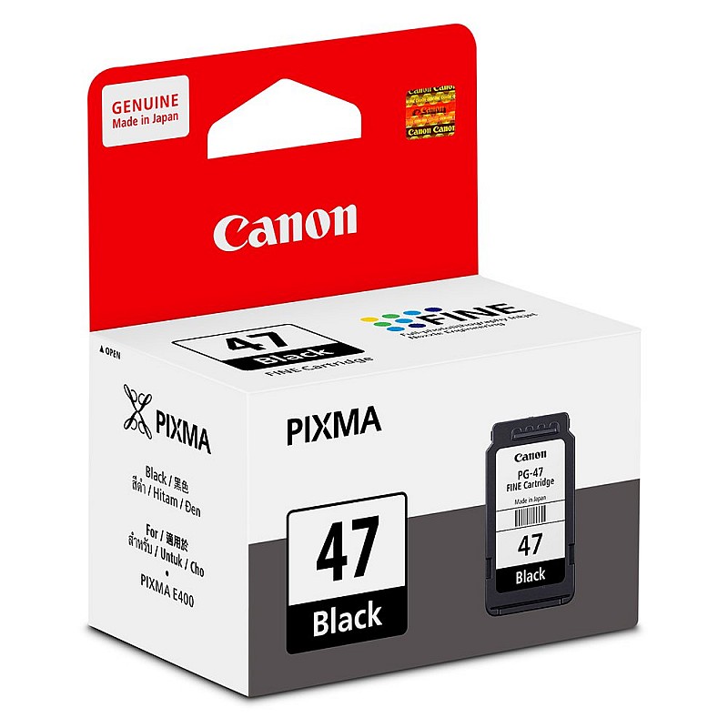 Canon PIXMA PG 47 Ink Cartridge Compatible with Canon Printer (Black) Canon PIXMA PG 47 Ink Cartridge Compatible with Canon Printer (Black)