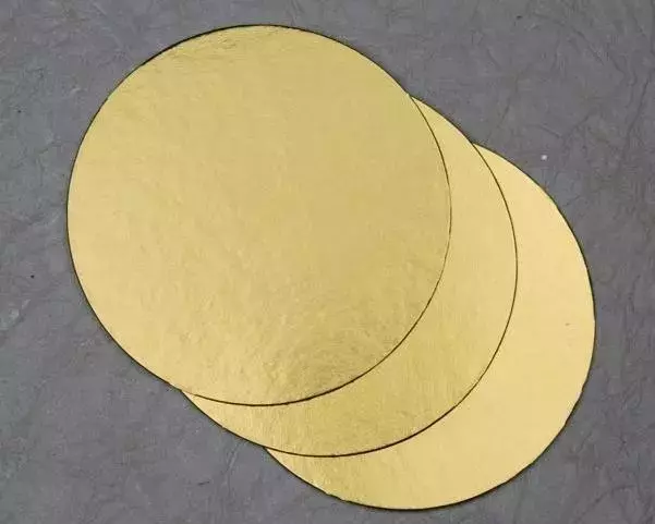 MDF base 8inch Round gold