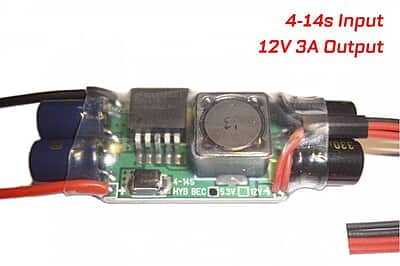 Mauch 090: 4-14S HYB-BEC / 12V-3A / 2x 20cm 24AWG