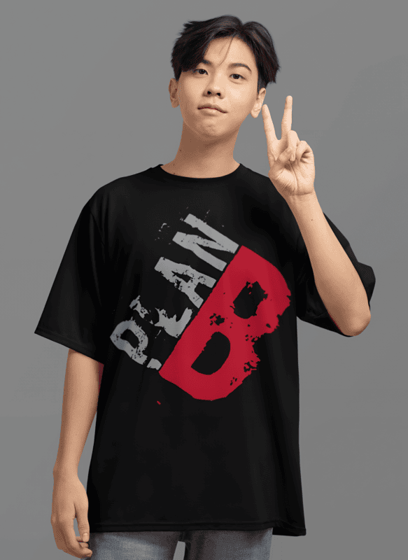 PLAN B black oversized tshirt