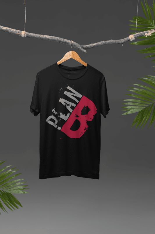 PLAN B black oversized tshirt