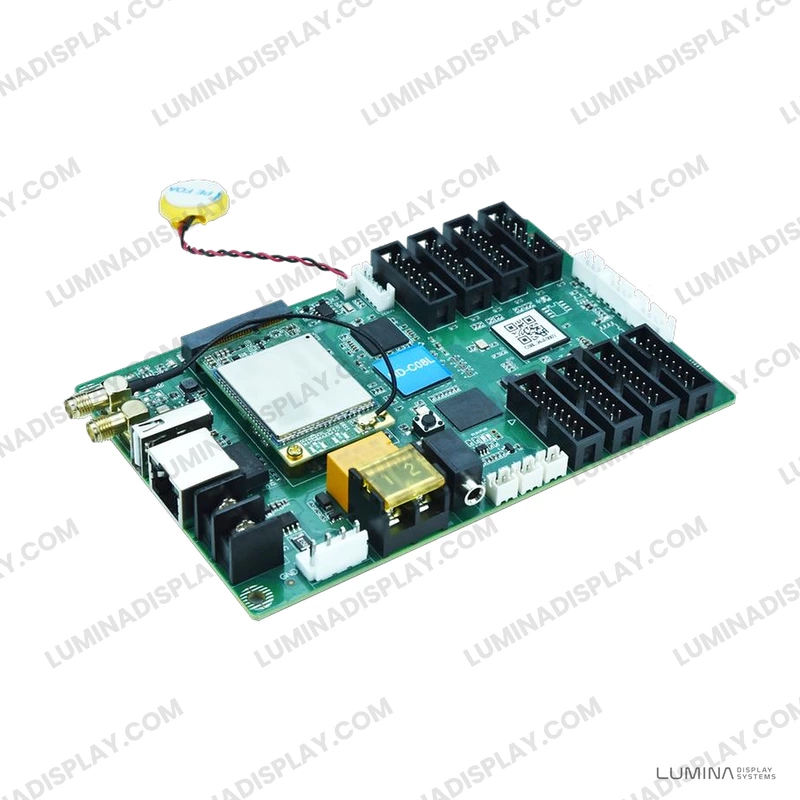 Huidu HD-C08L full-colour asynchronous LED control card, 8 HUB75E ports – Lumina Display Systems