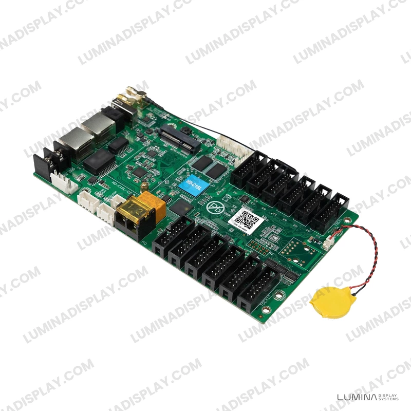 Huidu HD-C16L full-colour asynchronous LED control card, 12 HUB75E ports – Lumina Display Systems