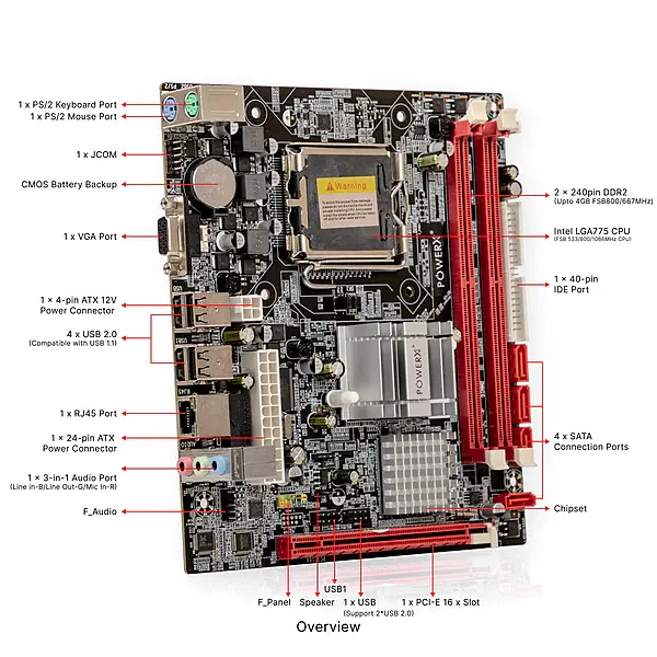 Power X Motherboard G41 DDR2 Power X Motherboard G41 DDR2