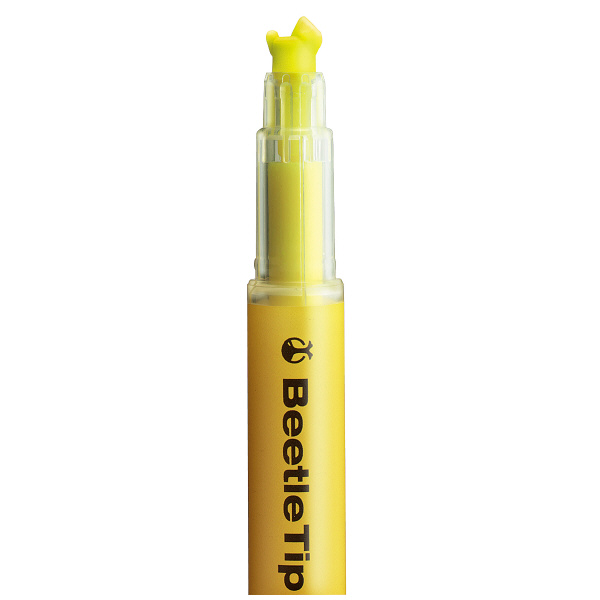 Kokuyo Three-way Fluorescent Marker Beetle Tip Yellow
